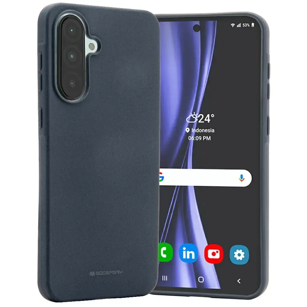 Etui Mercury mīkstais telefona maciņš Samsung Galaxy A56 (A566) zils