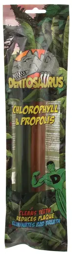 Gardums suņiem – Mr. Dental dentosaurus stick with propolis|chlorophyll Mix L 21cm, 2 gab
