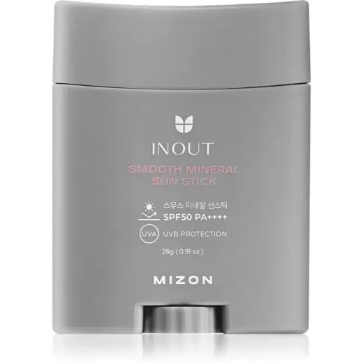 Mizon Inout Smooth Mineral Sun Stick Protective Mineral Cream for Face and Sensitive Areas in a Stick SPF 50+ 26 G