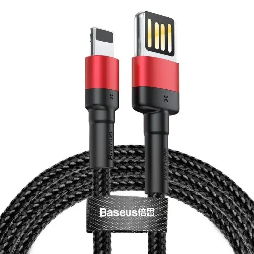 Baseus Cafule data transfer and charging cable | USB-A to Lightning | 12W | 1m | black, red