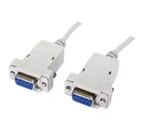 GOOBAY Kabelis DB9-F: DB9-F Null Modem