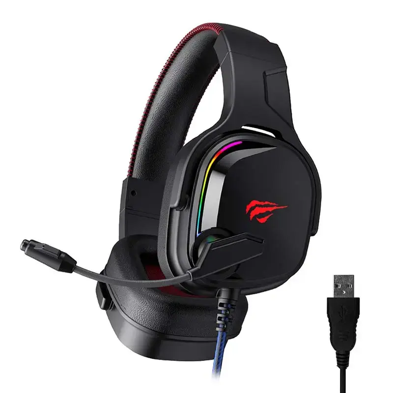 Havit GAMENOTE  Spēļu austiņas H2022U USB 7.1 RGB