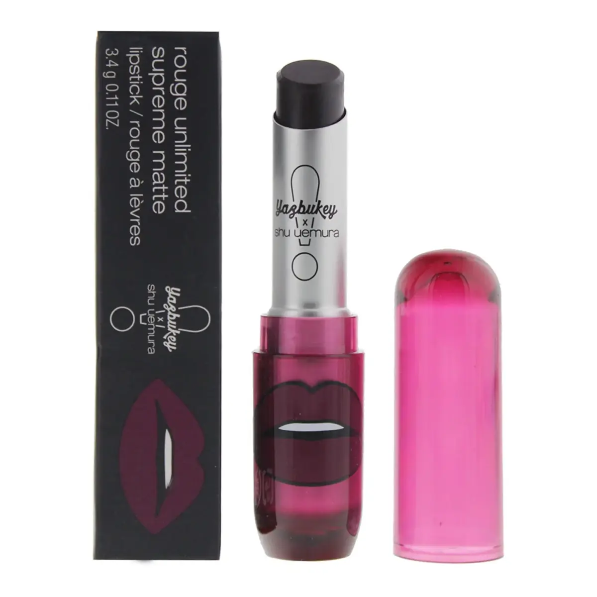Shu Uemura, Rouge Unlimited, Cream Lipstick, Grape Jam, 3.4 g