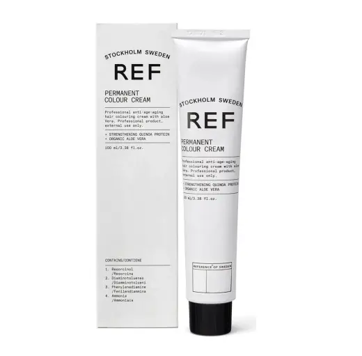 Ref Stockholm, Permanent Colour, Vegan, Permanent Hair Dye, 8.44 Intense Copper Light Blonde, 100 ml