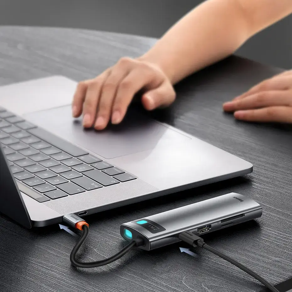 Baseus Hub Adapter 7in1 USB-C to 2x USB 3.0 + HDMI + USB-C PD