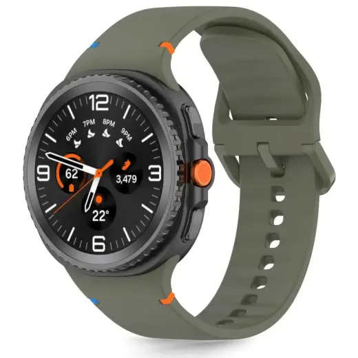 TECH-PROTECT SILICONE SAMSUNG GALAXY WATCH 8 | CLASSIC (40 | 44 | 46 MM) ARMY GREEN