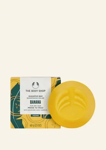 The Body Shop Solid Shampoo for Frizzy Hair Banana 60 G