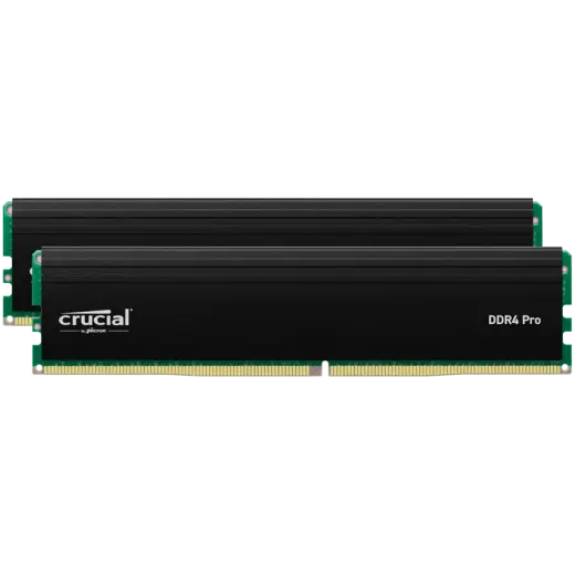 Crucial Pro OC 32GB Kit (2X16GB) DDR5-6400 UDIMM CL38 Black