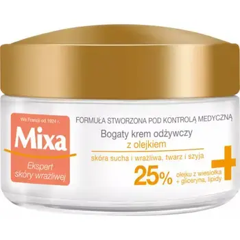 Mixa Extreme Nutrition Rich Nourishing Cream - Vyživující krém pro velmi suchou a citlivou pleť 50ml