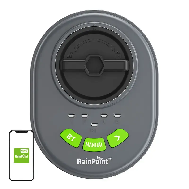 RainPoint 4-zone sprinkler controller with app, Bluetooth