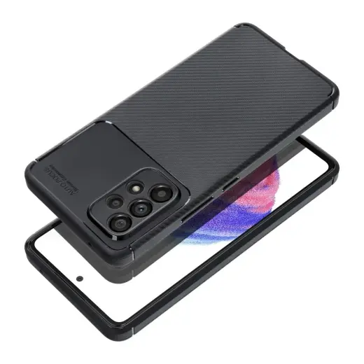 Carbon Premium telefono dėklas Samsung Galaxy A26 5G (A266) juodas