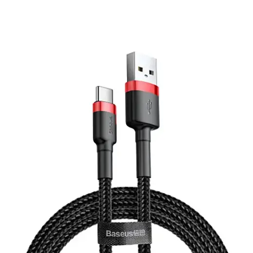 Baseus Cafule datu pārraides un uzlādes vads | USB-A uz USB-C | 15W | 3m | melns