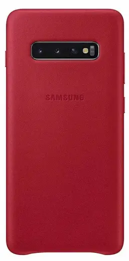 Samsung EF-VG973LREGEU leather cover for Samsung G973 Galaxy S10 red