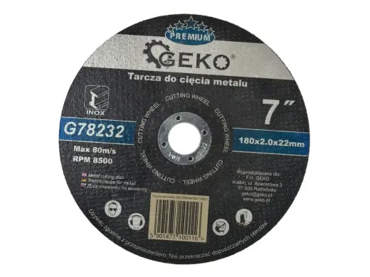 GEKO Premium metallilõikeketas 180x2x22,2mm