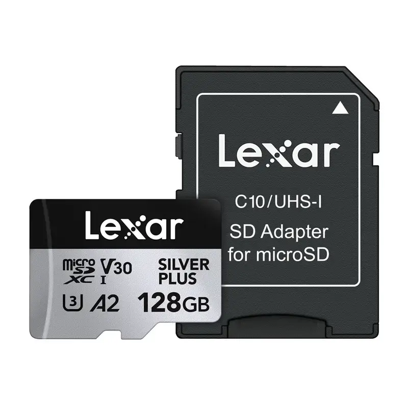 Karta pamięci Lexar High-Performance Silver Plus microSDXC 128GB + adapter