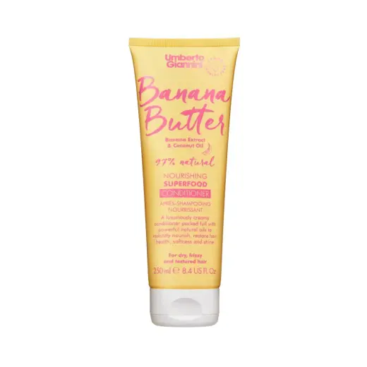 Umberto Giannini, Banana Butter, Vegan & Cruelty-Free & Natural Ingredients, Hair Conditioner, Nourishing & Moisturising, 250 ml
