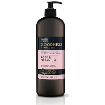 Baylis & Harding Rose & Geranium Natural Body Wash ( Růže & Geránium ) - Sprchový gel 1000ml