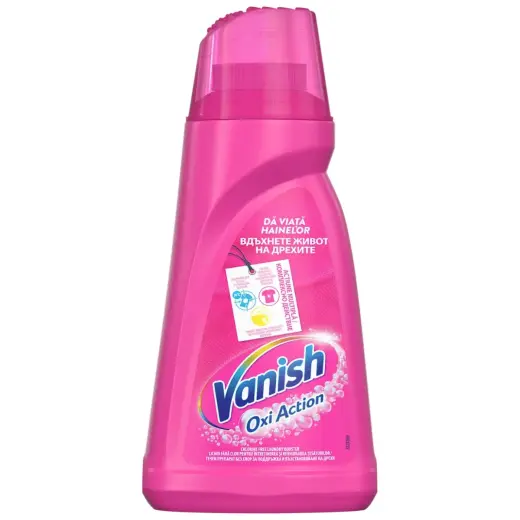 Līdzeklis traipu noņemšanai Vanish Oxi Action Pink 1l