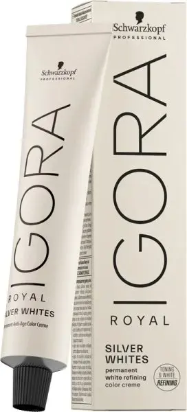 Schwarzkopf Professional Igora Silver Whites Toning Hair Dye 60ml Grey Lilac