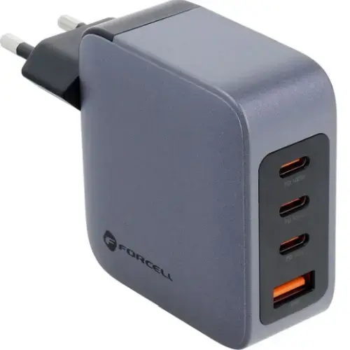 Forcell VT-46 tīkla lādētājs | 100W | PD, QC, GaN | USB-C, USB-A