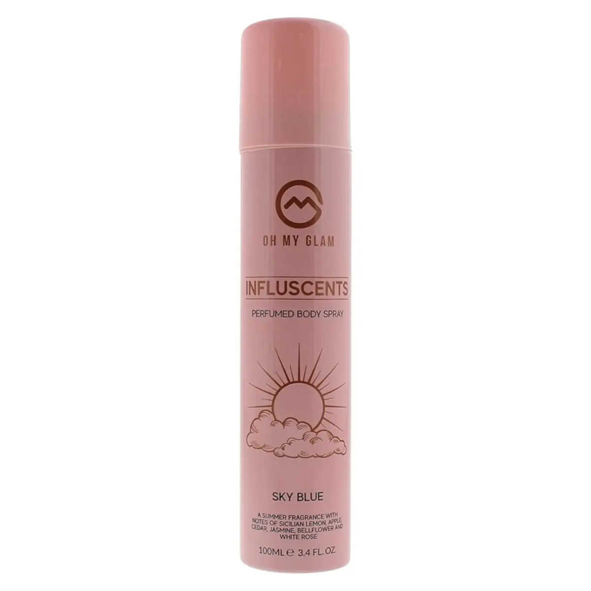 Oh My Glam, Influscents Sky Blue, Body Spray, 100 ml