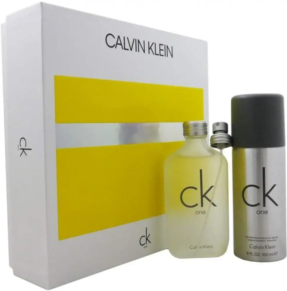Set Calvin Klein: CK One, Eau De Toilette, Unisex, 100 ml + CK One, Deodorant Spray, Unisex, 150 ml