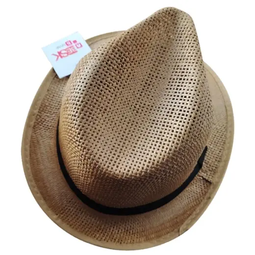 Wide-brim hat 58cm brown