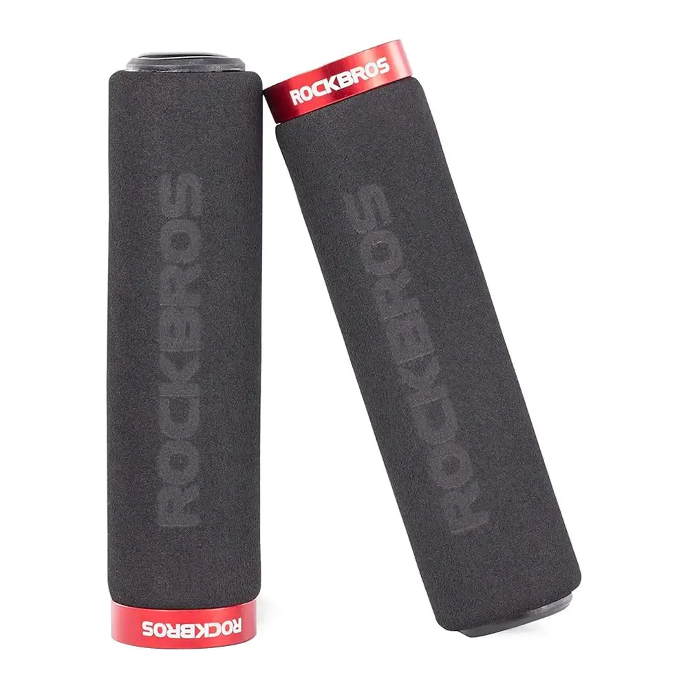 Rockbros BT1001BKRD sponge bicycle handlebar grips