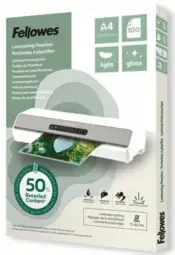 Laminēšanas plēve Fellowes Eco 100gab Glossy A4