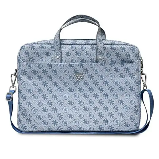 Guess Bag GUCB15P4TB 16" blue Saffiano 4G Triangle Logo