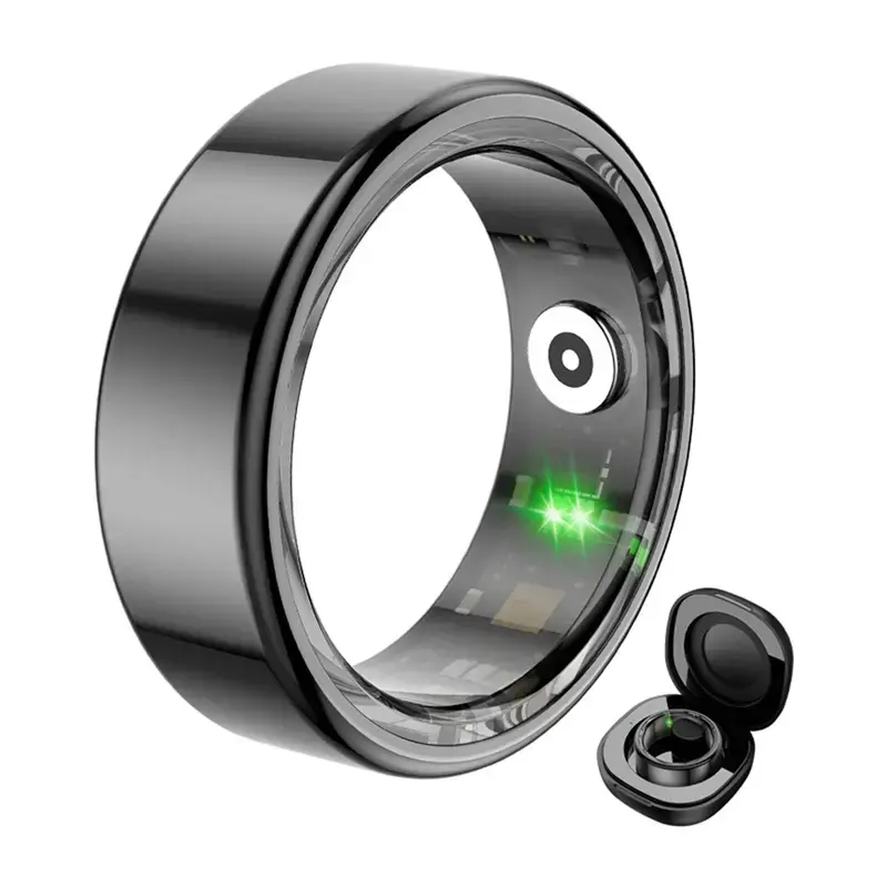COLMI R02 Smart Ring, size 11, 20.3 mm (black) + charging case