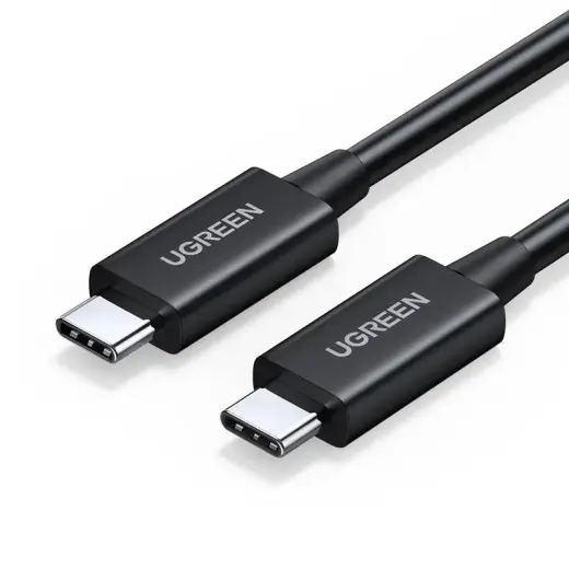 USB-C to USB-C Cable UGREEN US501, Gen3, 100W, 8K, 0.8m (Black)