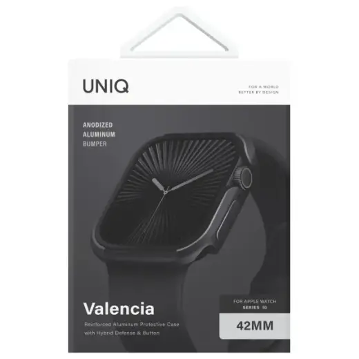 UNIQ Valencia case Apple Watch Series 42mm midnight black