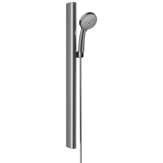 Shower set with rail AB 5 modes, grey