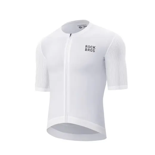 Rockbros 15200025 Short Sleeve Cycling Jersey Size XXL - White
