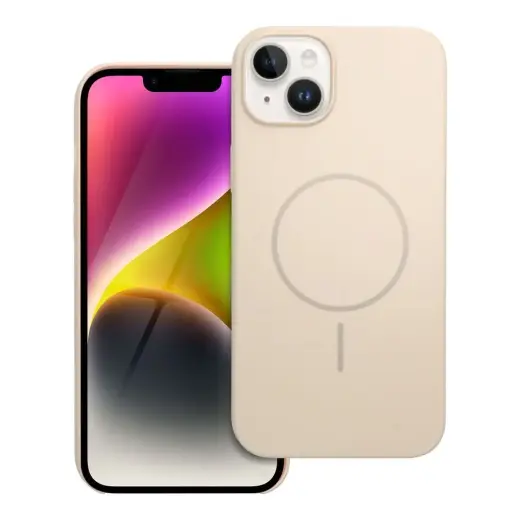 Glossy Mag telefono dėklas su MagSafe palaikymu iPhone 14 Plus baltas