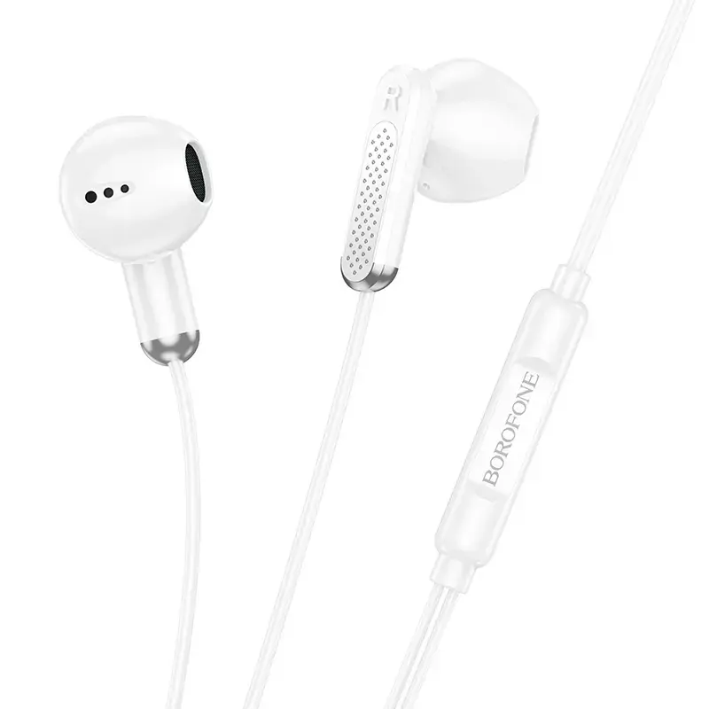 Borofone Earphones BM89 Surpass with microphone white