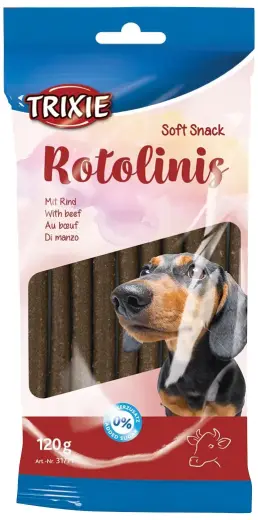 Gardums suņiem - Trixie Rotolinis, Beef, 12 gab., 120 g.