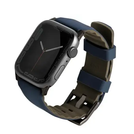 UNIQ Linus viedpulksteņa siksniņa priekš Apple Watch 4/5/6/7/8/SE/SE2/Ultra (42/44/45 mm) | silikons | zila