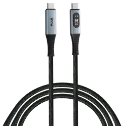 Verbatim Sync&Charge data transfer and charging cable | USB-C to USB-C | 100W | with LED display | 1.2m