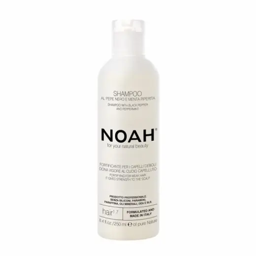 Noah, Natural, Black pepper, Hair Shampoo, Fortifying, 250 ml