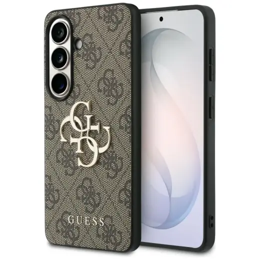 Guess 4G Big Metal Logo maciņš telefonam Samsung Galaxy S26+ (S947) brūns