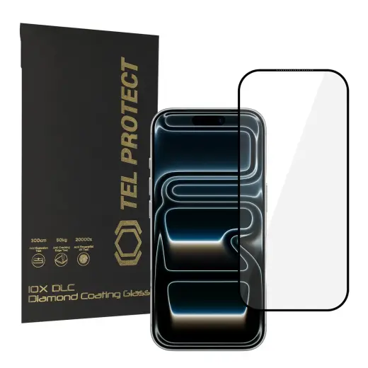 Защитное стекло Tel Protect 10X HD DLC Diamond Coating для iPhone 17 Pro