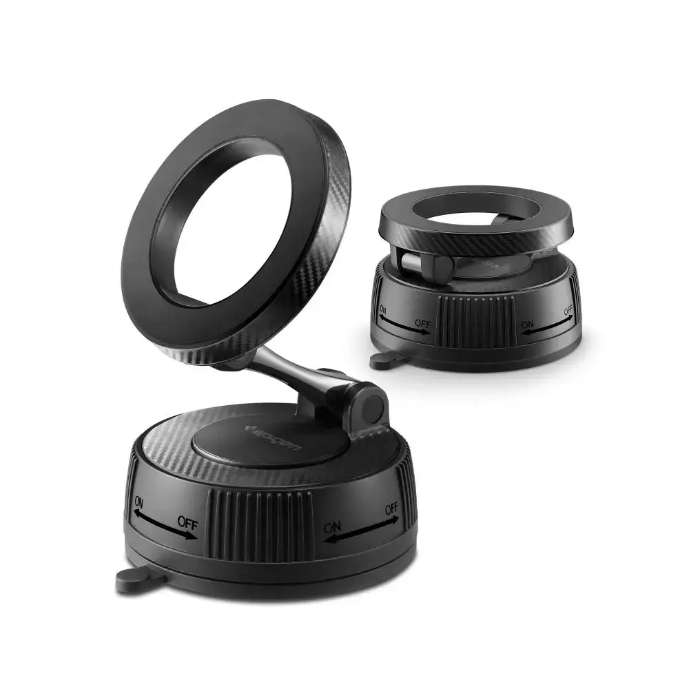 SPIGEN MFT36 VACUUMLOCK MAGNETIC MAGSAFE DASHBOARD CAR MOUNT BLACK