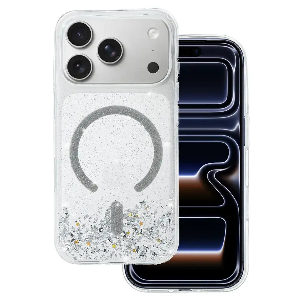 Tel Protect Moonlite Magsafe Case for Iphone 17 Pro Max silver clear