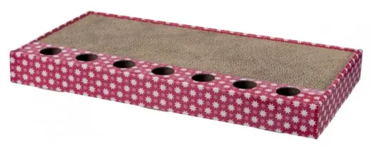 Nagu asināmais : Trixie  Scratching cardboard with toys, 48 × 25 cm, pink