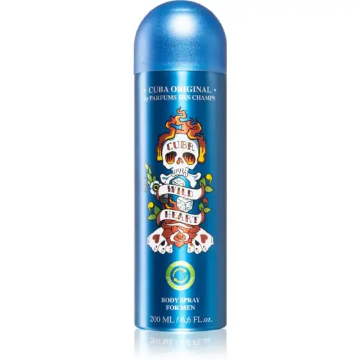 Cuba Wild Heart by Cuba BODY SPRAY 6.6 OZ for MEN