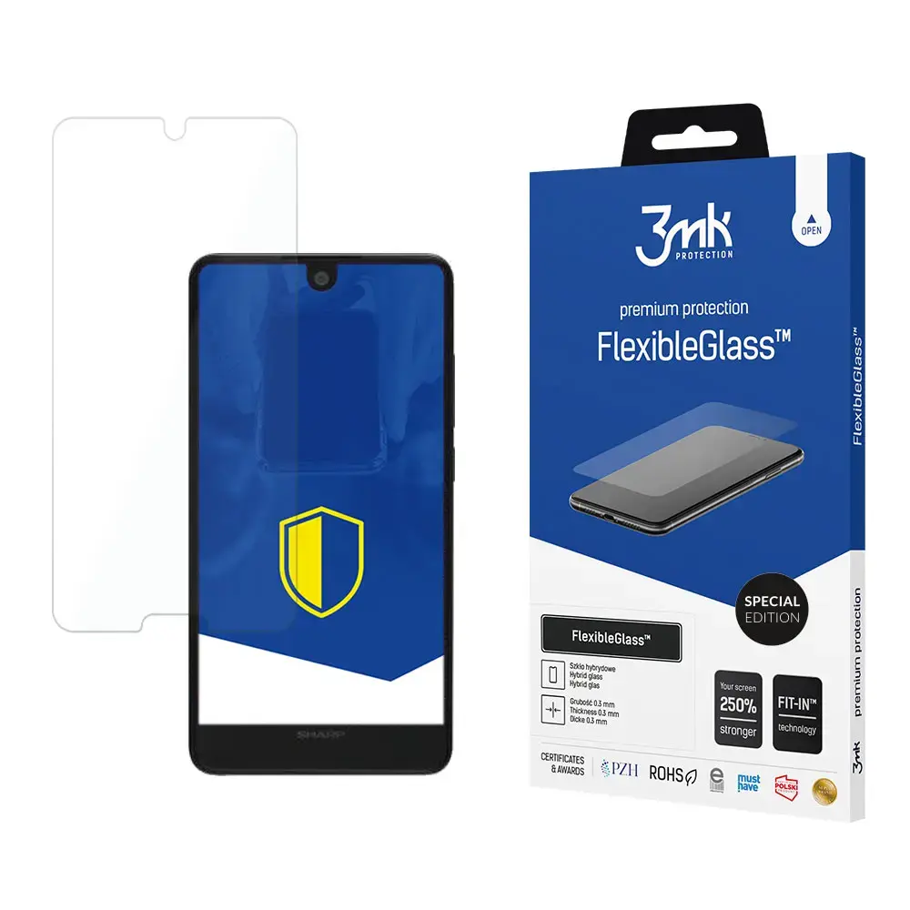 Sharp Aquos C10 - 3mk FlexibleGlass™ Special Edition screen protector