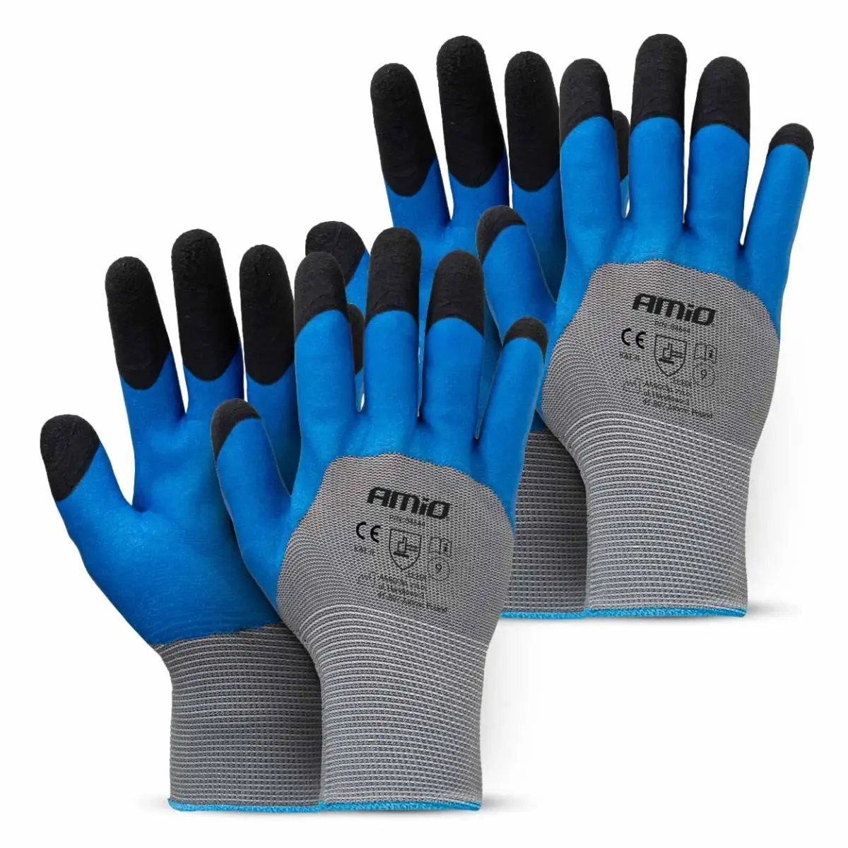 PE Latex 3/4 foamsafety gloves 4 pcs Size 9 (2 pairs), 3131X AMIO-04644