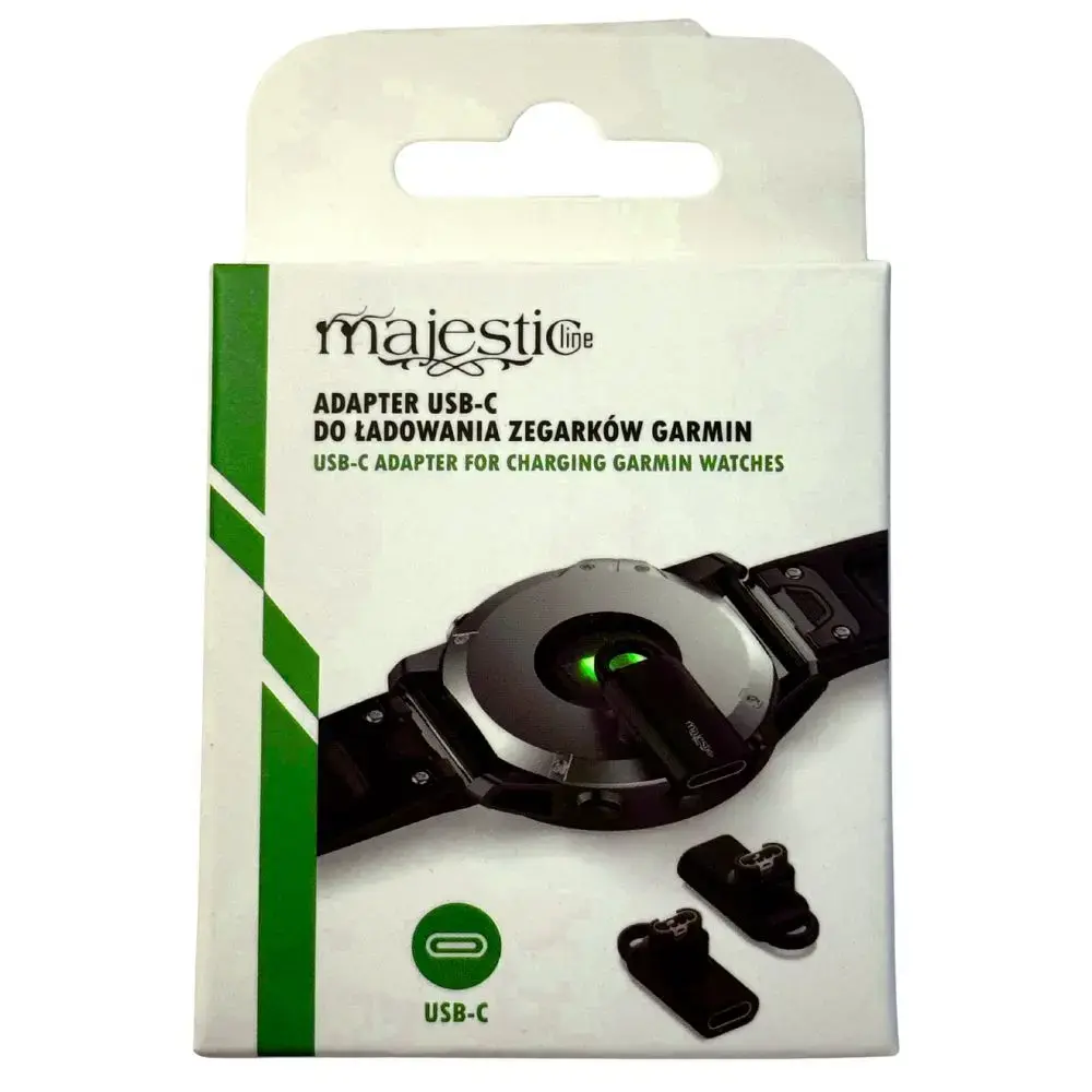MajesticLine magnētiskais lādētājs priekš Garmin pulksteņiem | melns